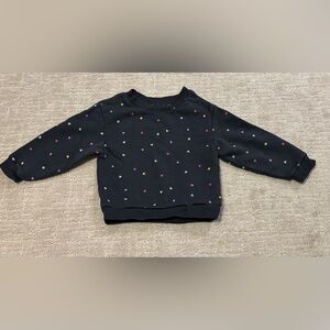 H&M Toddler Girl Heart Print Swearshirt 2T